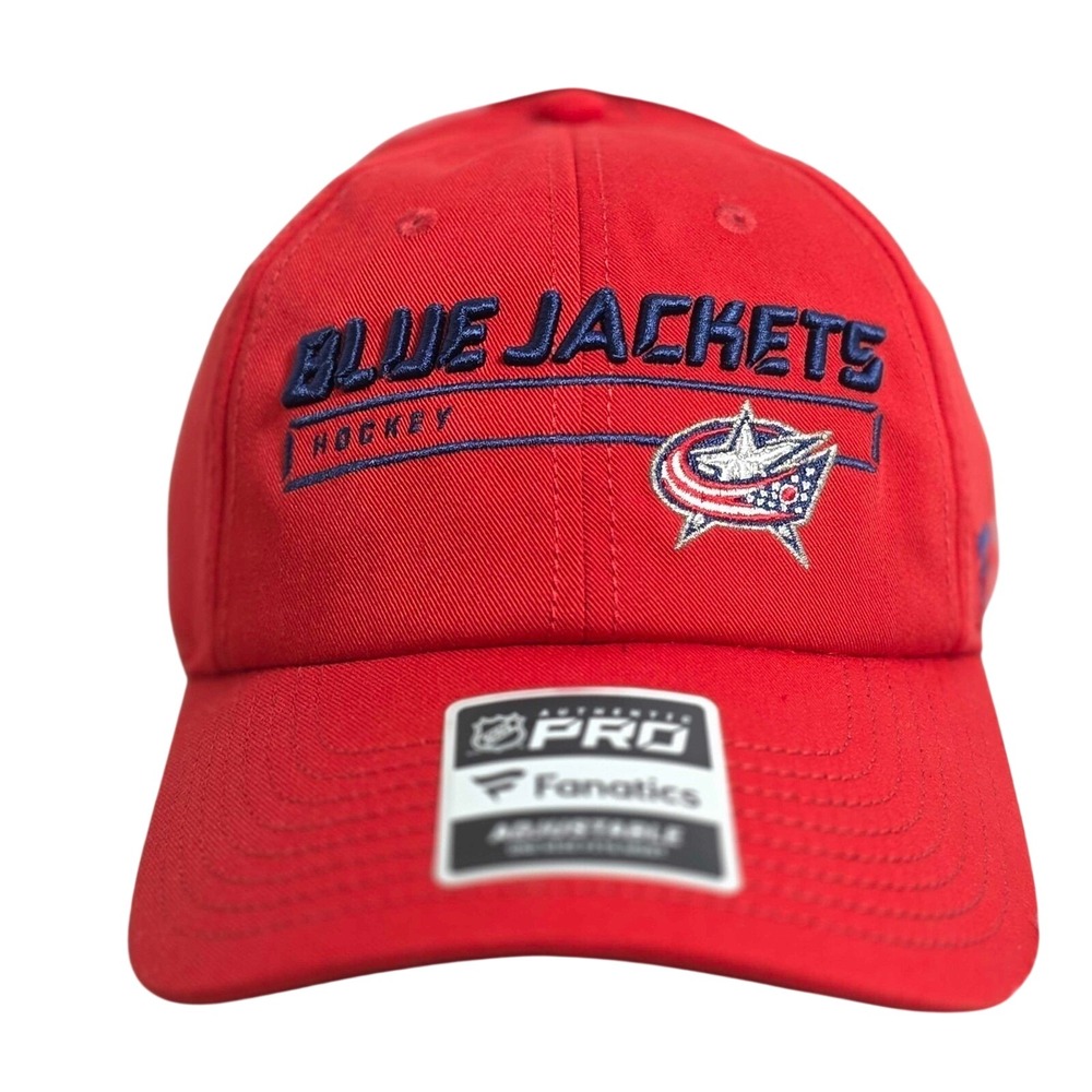 Columbus Blue Jackets NHL Pro Fanatics Rinkside Adjustable Strapback Hat Cap NEW